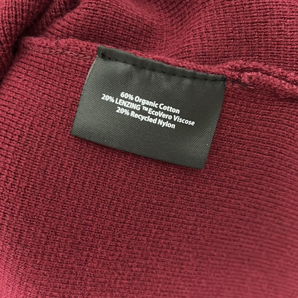 Summersalt Ribbed Sweater Blazer, Burgundy, Women’s Size M - Picture 3 of 5